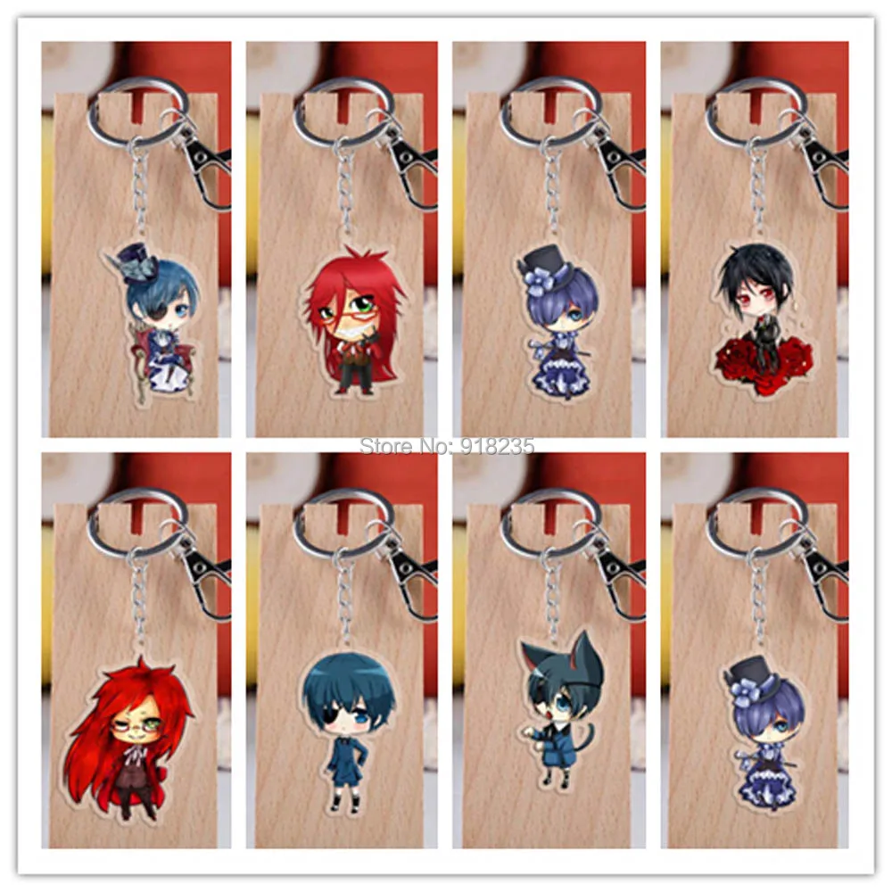 20/Lot 7 Styles Black Butler Sebastian Ciel Grell Sutcliff Undertaker Acrylic Pendant Keychain For Kids
20/Lot 7 Styles Black Butler Sebastian Ciel Grell Sutcliff Undertaker Acrylic Pendant Keychain For Kids