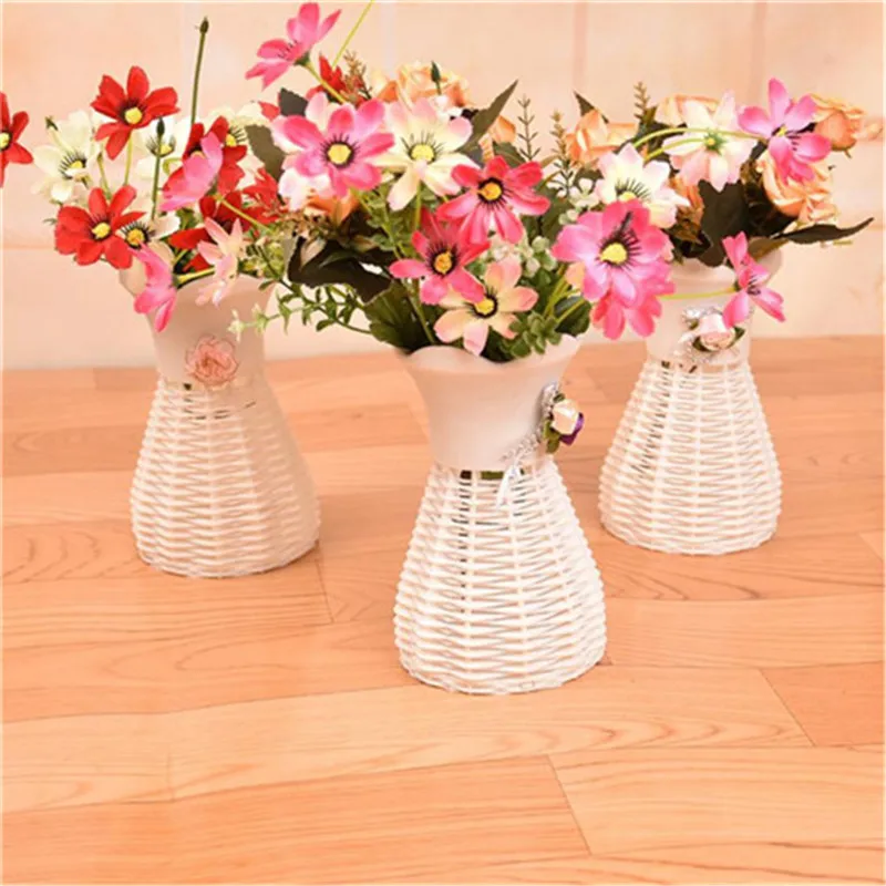 Rattan Vase Office Tabletop Flower Basket Home Party Artificial Flower Vases Container Garden Flower Pots #10
Rattan Vase Office Tabletop Flower Basket Home Party Artificial Flower Vases Container Garden Flower Pots #10