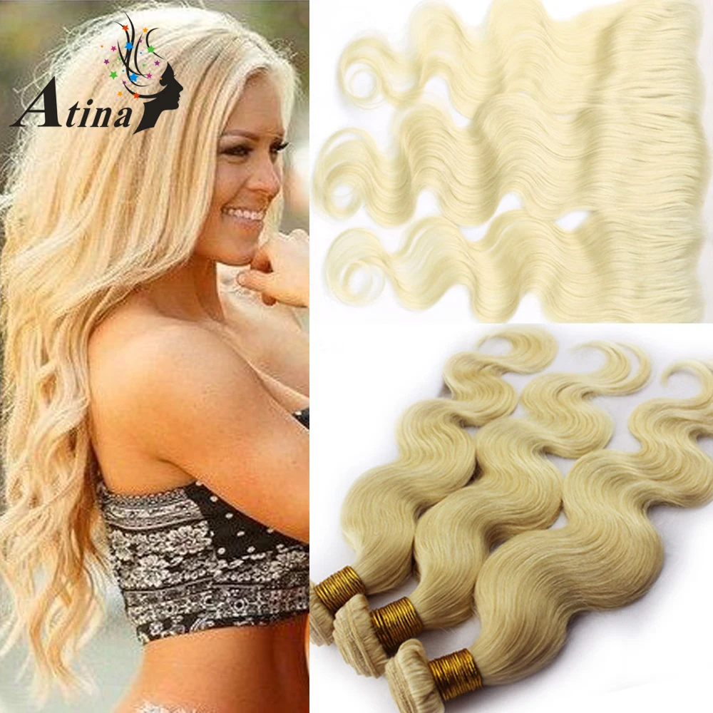 Atina Blonde 613 Hair Peruvian Body Wave Human Hair Weave Full 13*4 Ear to Ear Lace Frontal Closure with Baby Hair and Bundles
Atina Blonde 613 Hair Peruvian Body Wave Human Hair Weave Full 13*4 Ear to Ear Lace Frontal Closure with Baby Hair and Bundles