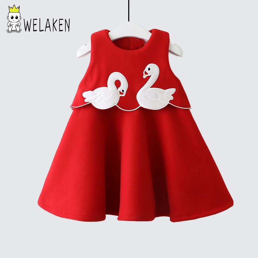 weLaken Baby Girl swan appliques Dress Toddler Kids Party Dress Sleeveless Children Fashion Clothes Girl Princess Dress
weLaken Baby Girl swan appliques Dress Toddler Kids Party Dress Sleeveless Children Fashion Clothes Girl Princess Dress