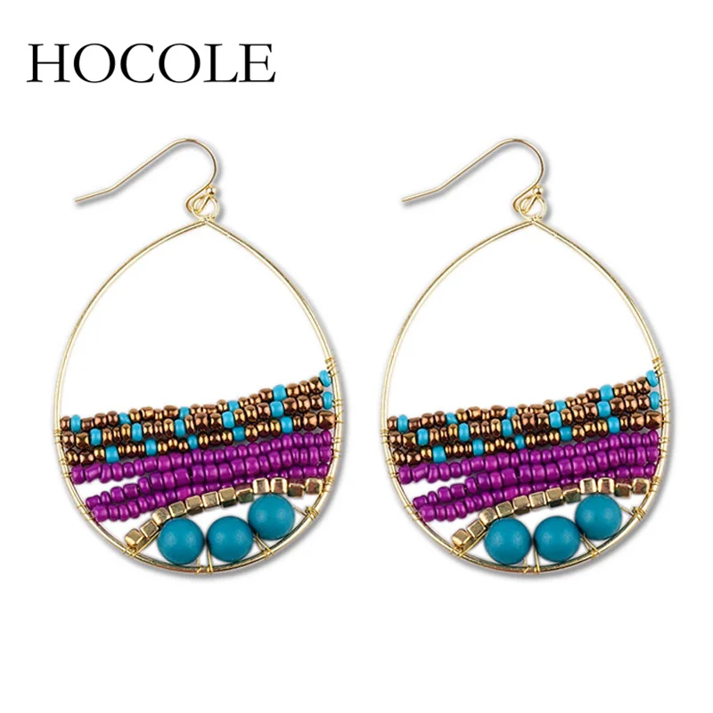 HOCOLE 2018 Vintage Statement Drop Dangle Earrings Bohemia Multicolor Resin Beads Earring Round Pendant Ethnic Jewelry For Women
HOCOLE 2018 Vintage Statement Drop Dangle Earrings Bohemia Multicolor Resin Beads Earring Round Pendant Ethnic Jewelry For Women
