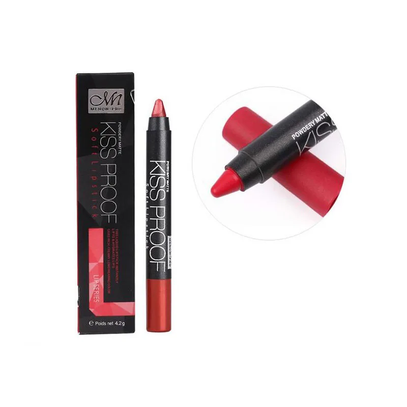 Menow Kissproof Lip Pencil Cosmetic Matte Makeup Long Lasting Powdery Matte Soft Lipstick Pencil Makeup
Menow Kissproof Lip Pencil Cosmetic Matte Makeup Long Lasting Powdery Matte Soft Lipstick Pencil Makeup