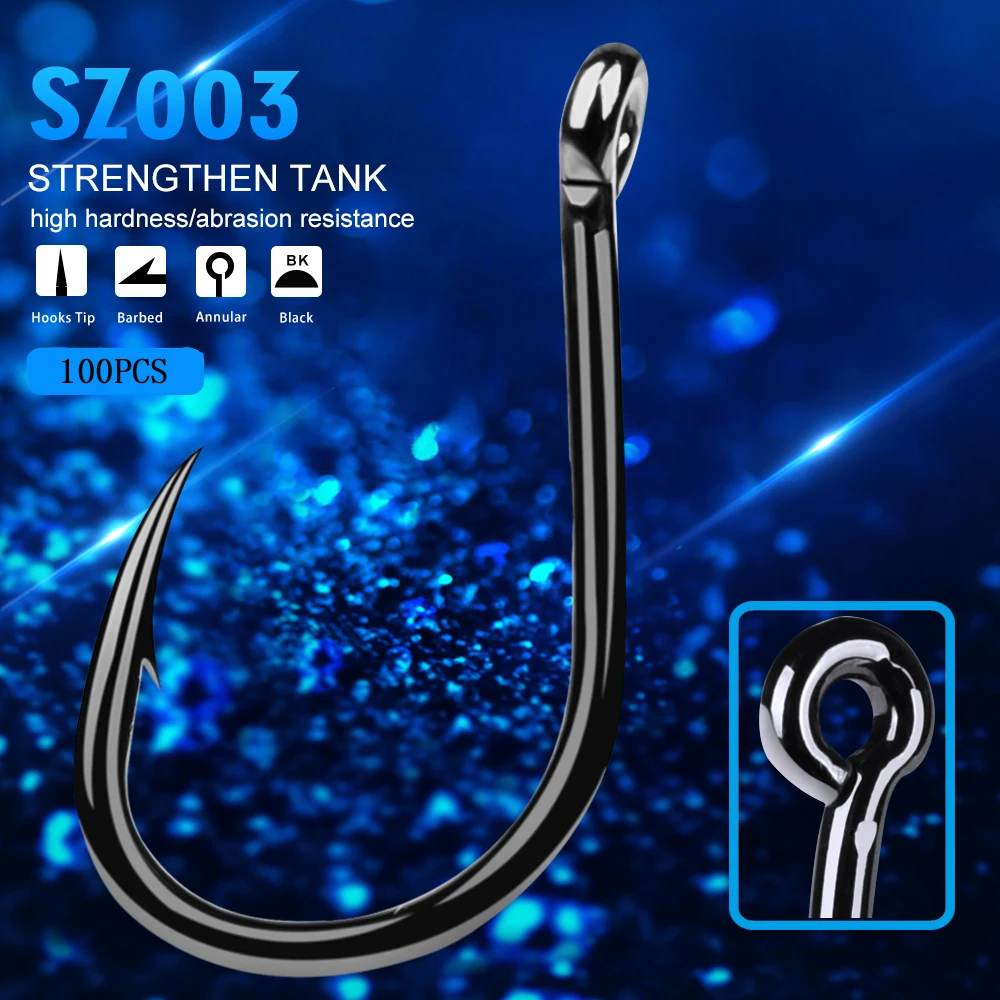 100pcs/lot 3#-15# High Carbon Steel Fishing Hook Single Hook With Eye Carp Catfish Anzol Peche Japan Fishing Tackle Jig Fishhook
100pcs/lot 3#-15# High Carbon Steel Fishing Hook Single Hook With Eye Carp Catfish Anzol Peche Japan Fishing Tackle Jig Fishhook