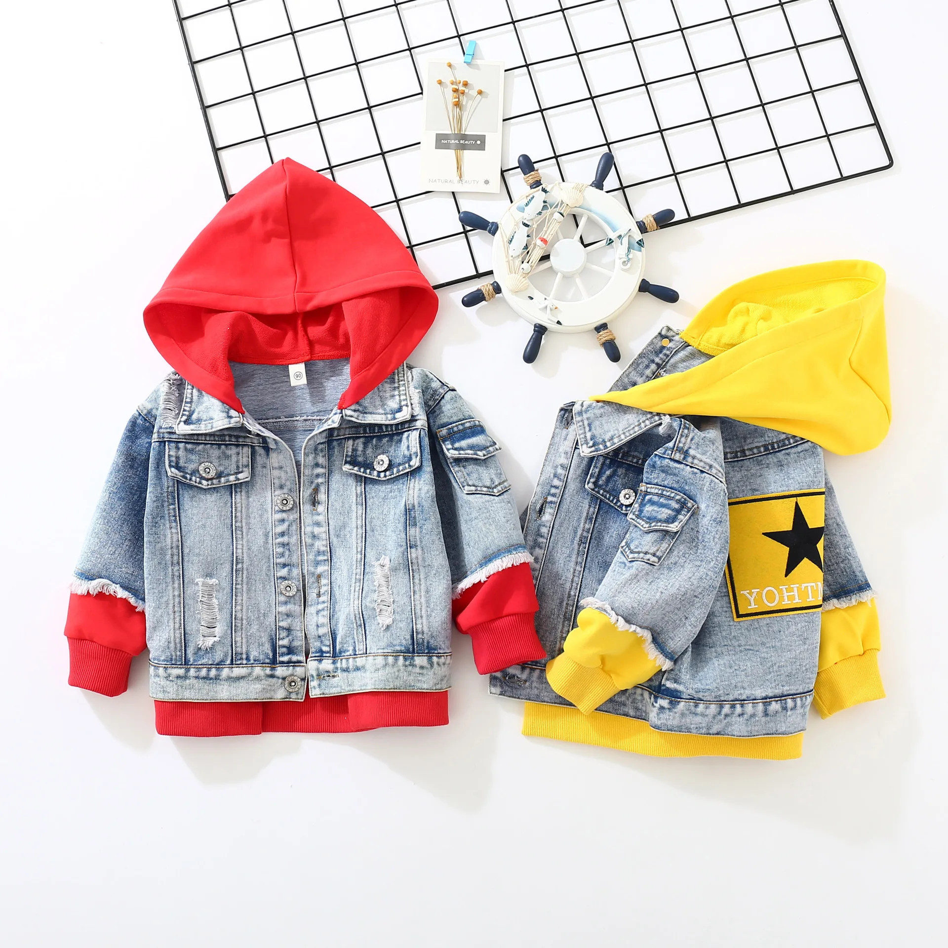 2019 Boys Denim Stitching Jacket Spring Autumn Children Hooded Coats Kids Girls Casual Sports Sweatershirts Boys Windbreakers
2019 Boys Denim Stitching Jacket Spring Autumn Children Hooded Coats Kids Girls Casual Sports Sweatershirts Boys Windbreakers