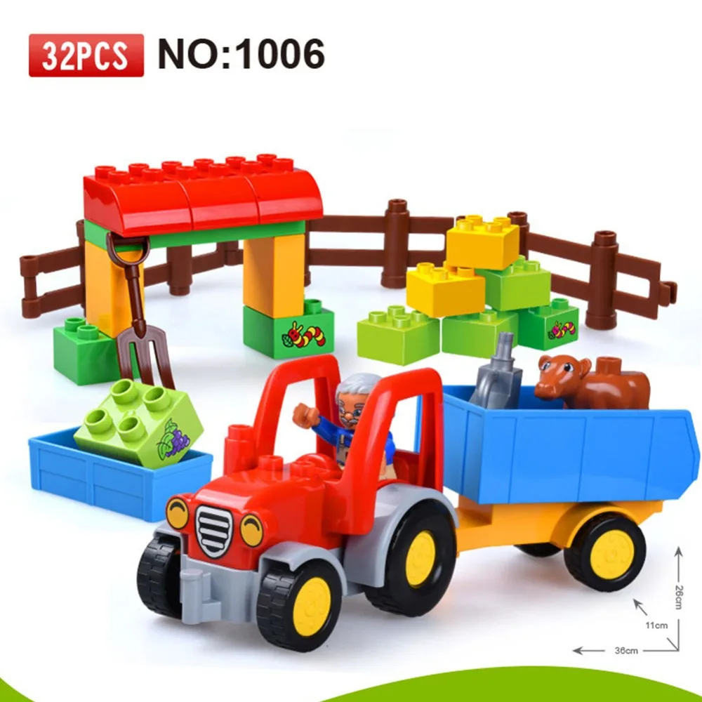 Legoingly Big Size farm assembled tractor Diy Building Blocks Figures Accessories Toys For Children Compatible With Duplos wy30
Legoingly Big Size farm assembled tractor Diy Building Blocks Figures Accessories Toys For Children Compatible With Duplos wy30