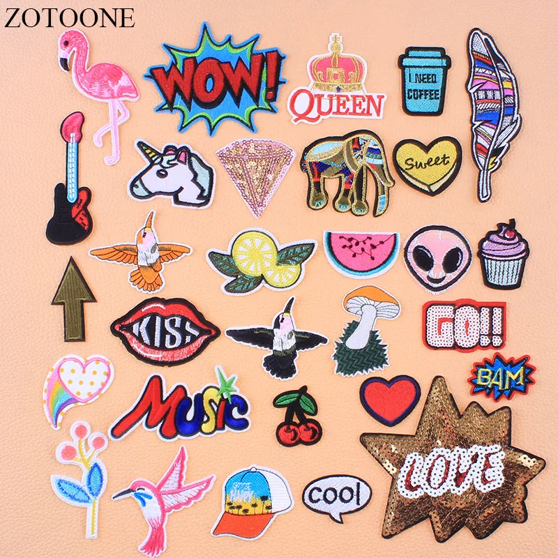 ZOTOONE Embroidery Flamingo Bird Patches For Clothing Iron On Alien Music Sequin Patches Applique Clothes Stickers For Backpack
ZOTOONE Embroidery Flamingo Bird Patches For Clothing Iron On Alien Music Sequin Patches Applique Clothes Stickers For Backpack