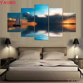 full square round diamond Painting 5 Panel Ocean And Boat Landscape Painting diamond Pictures mosaic diamond embroidery sale
full square round diamond Painting 5 Panel Ocean And Boat Landscape Painting diamond Pictures mosaic diamond embroidery sale