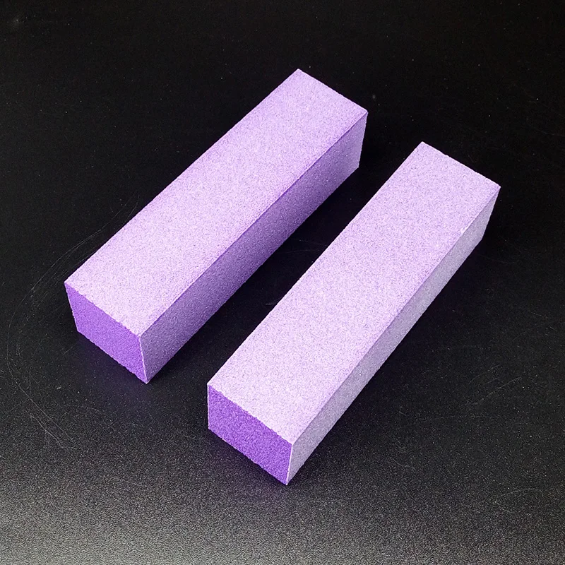 

2pcs purple with Glitter 23*23mm Buffer Buffing Sanding Files Block Acrylic Nail Art Tips Manicure Tool wholesale Hot Selling