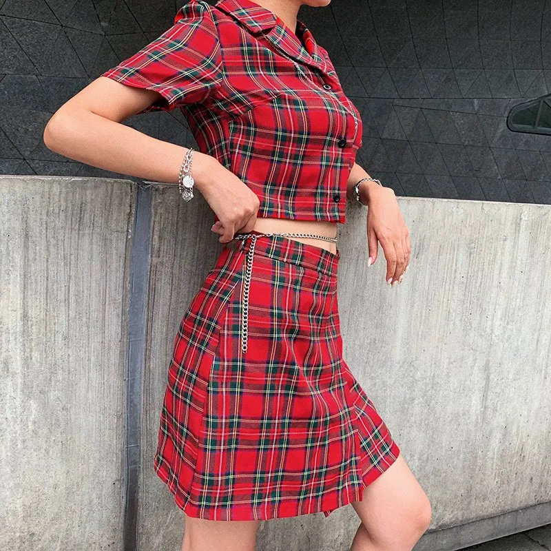 Women Lattice Shirt Top And Short Skirt Vintage Casual Two Piece Set Short Skirt Set Women Twopiece
Women Lattice Shirt Top And Short Skirt Vintage Casual Two Piece Set Short Skirt Set Women Twopiece