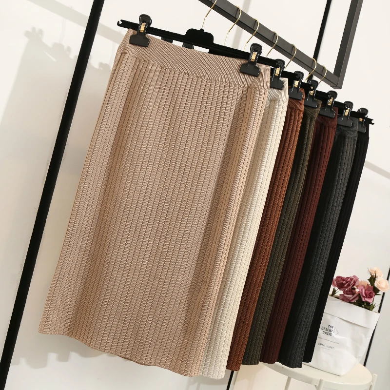 Autumn Winter Rib Knitted Back Split Midi Pencil Skirts High Waisted Solid Sexy Hip Package Below Knee Knit Skirts Coffee Green
Autumn Winter Rib Knitted Back Split Midi Pencil Skirts High Waisted Solid Sexy Hip Package Below Knee Knit Skirts Coffee Green