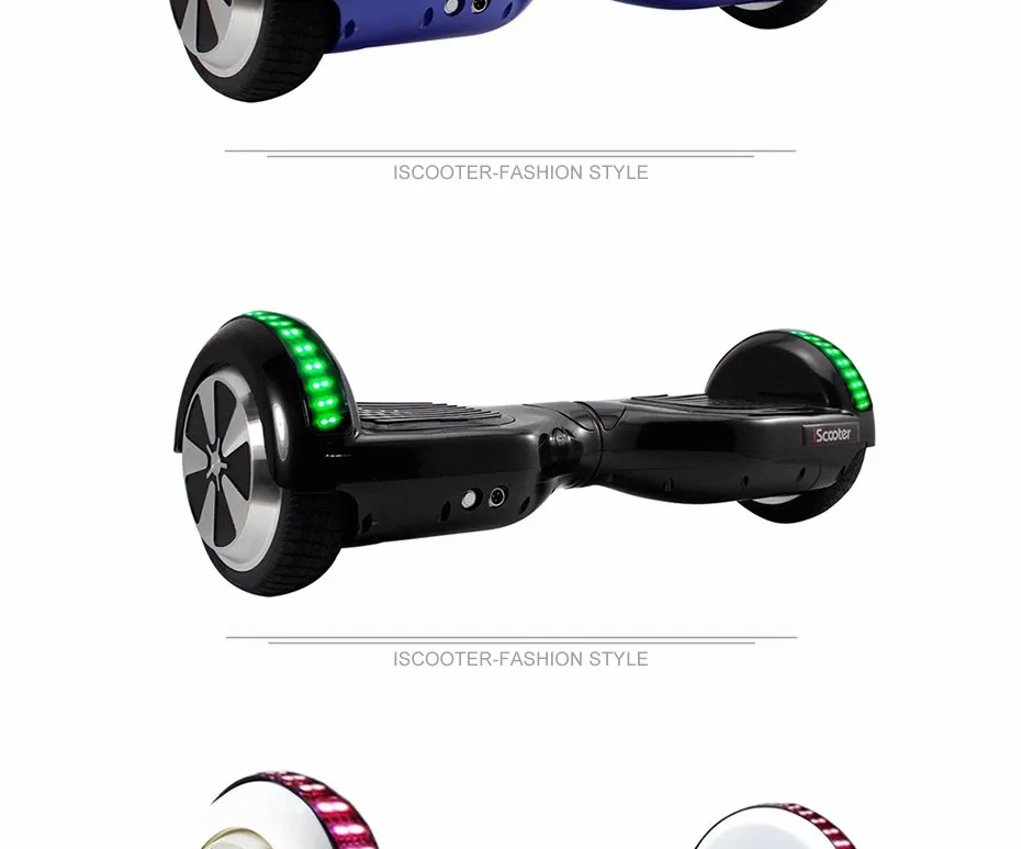 6.5 inch 2 Wheels Hoverboard or self Balancing Electric Skateboard with Bluetooth and Smart steering-wheel 8 6.5 inch 2 Wheels Hoverboard or self Balancing Electric Skateboard with Bluetooth and Smart steering-wheel 13
