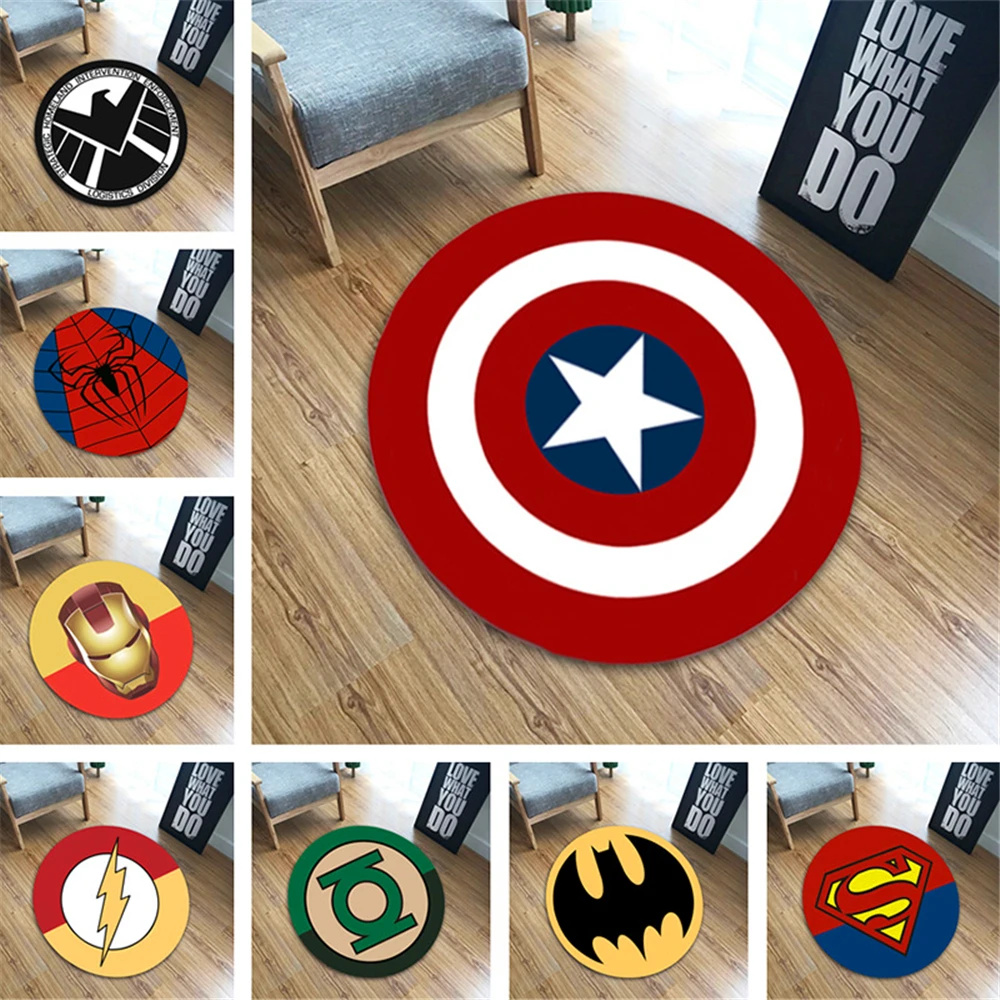 Round Carpet Superman Superhero Mat Printed Soft Carpets Anti-slip Rugs Computer Chair Floor Mat for Home Kids Living Bed Room
Round Carpet Superman Superhero Mat Printed Soft Carpets Anti-slip Rugs Computer Chair Floor Mat for Home Kids Living Bed Room