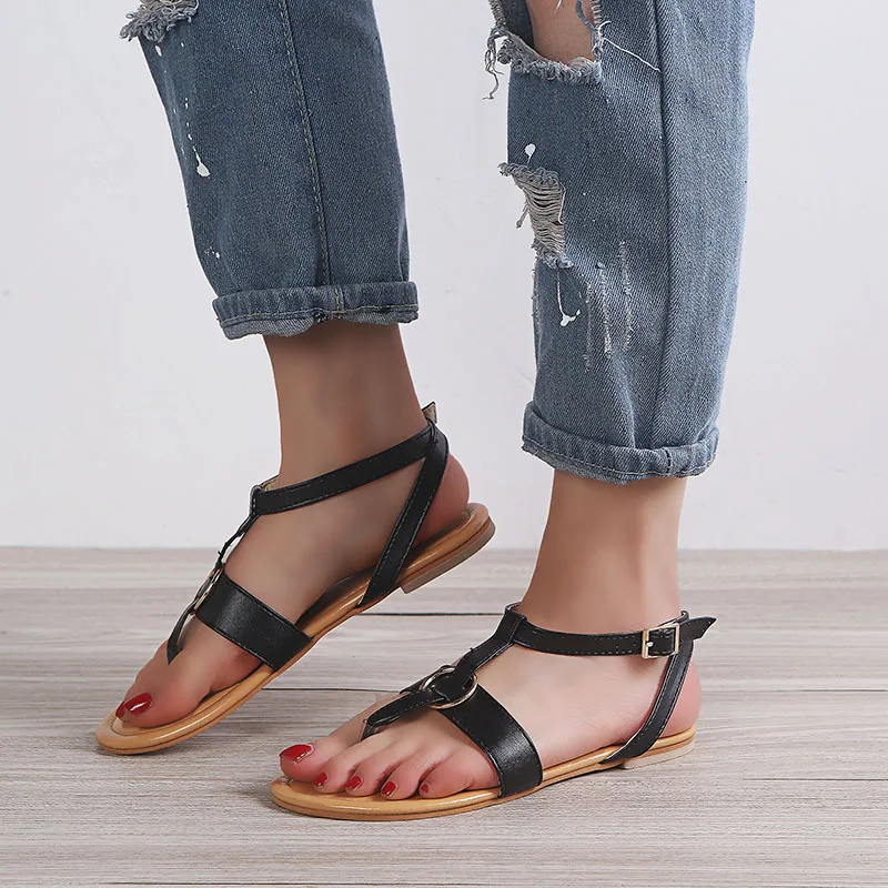 vertvie 2019 Summer Women PU Sandals Narrow Band Buckle Design Flat With Shoes Female Flat Bandage Bohemia Sandalia
vertvie 2019 Summer Women PU Sandals Narrow Band Buckle Design Flat With Shoes Female Flat Bandage Bohemia Sandalia