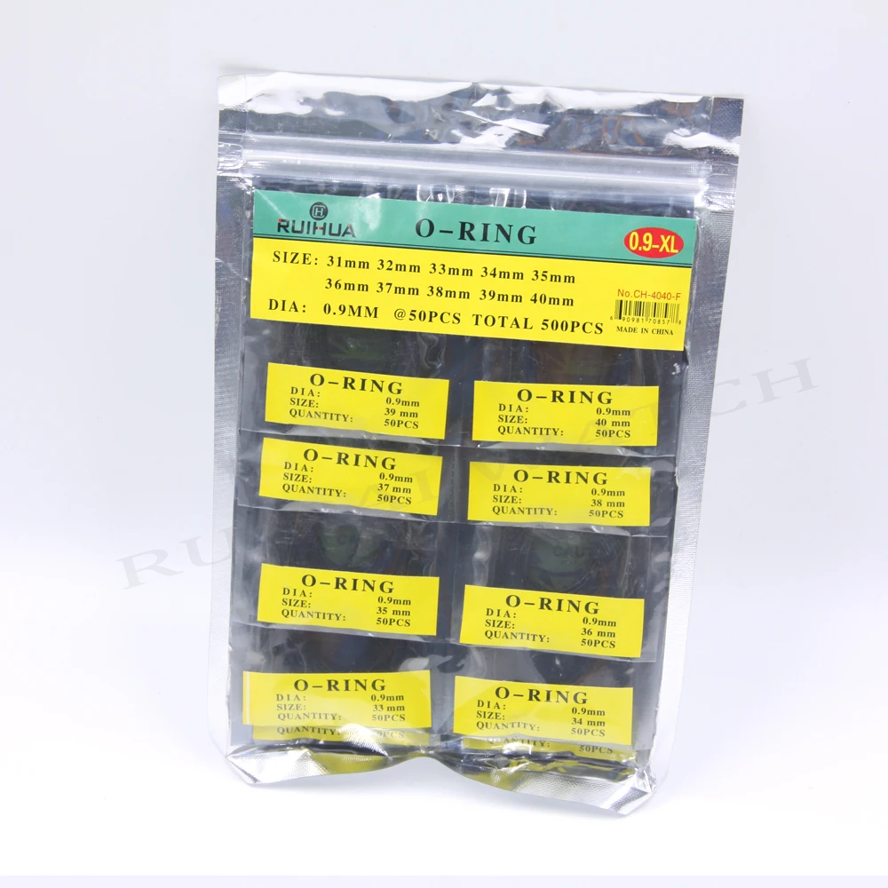 500pcs 0.9mm 31mm-40mm Watch Gasket O-Ring Rubber Seal Washer for Back Case Cover
500pcs 0.9mm 31mm-40mm Watch Gasket O-Ring Rubber Seal Washer for Back Case Cover