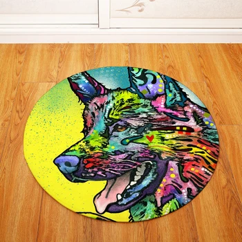 Oil Painting Dog Round Tapete For Living Room Bedroom Home Decor Carpet Rug Children Kids Soft Play Mat 
Oil Painting Dog Round Tapete For Living Room Bedroom Home Decor Carpet Rug Children Kids Soft Play Mat