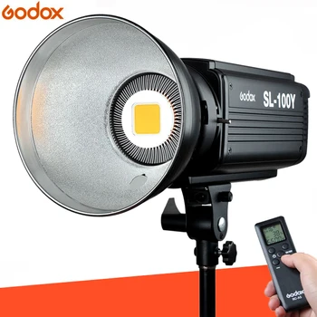 Godox SL100Y 3300K LED Studio Light Continuous LED Video Light Lamp Bowens Mount With DSLR Camera Light 
Godox SL100Y 3300K LED Studio Light Continuous LED Video Light Lamp Bowens Mount With DSLR Camera Light