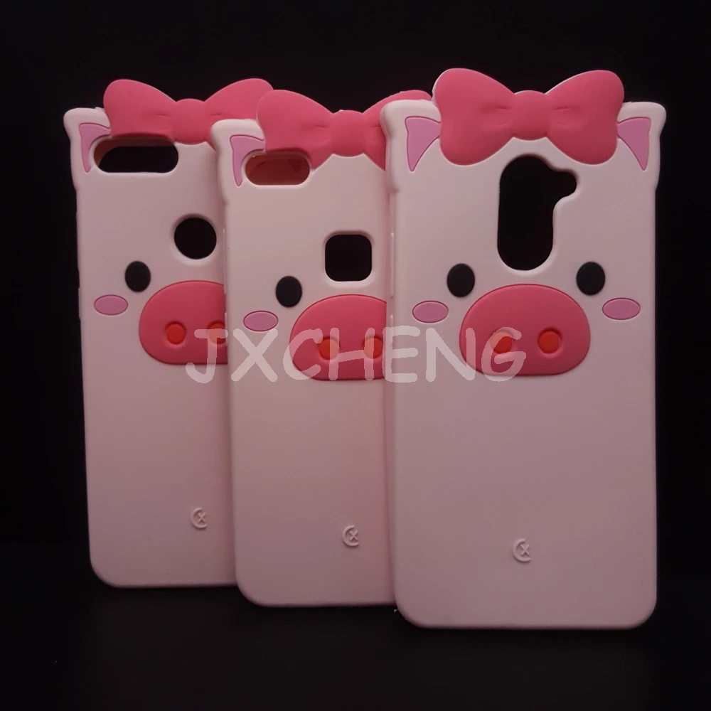 

Piggy Soft Silicone Case for Huawei P8 P9 P10 LITE 2017/ P Smart/Y7/Y7 Prime/Enjoy 7S/7 Plus Cartoon Pink Pig Cover Phone Cases