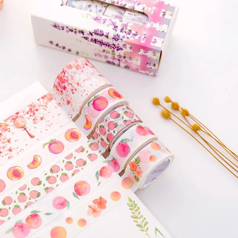 5Roll/Set Japanese Cherry Blossom Washi Tape Paper Stickers for Diary Photo Album DIY Scrapbooking Masking Tapes School Supplies
5Roll/Set Japanese Cherry Blossom Washi Tape Paper Stickers for Diary Photo Album DIY Scrapbooking Masking Tapes School Supplies