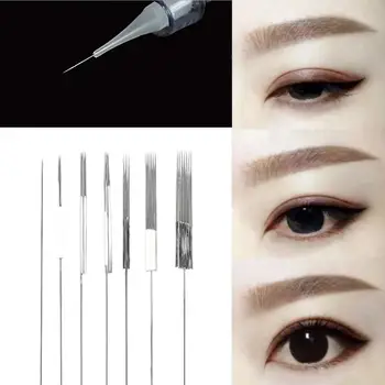 50Pcs Disposable Fog Eyebrow Permanent Eyeliner Lip Tattoo Microblading Needle + Needle Cap Tattoo Supplies
50Pcs Disposable Fog Eyebrow Permanent Eyeliner Lip Tattoo Microblading Needle + Needle Cap Tattoo Supplies