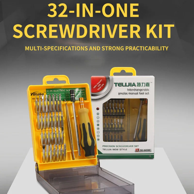 32-in-1 Multi-function Screwdriver Set Manual Long Rod Chrome Vanadium Alloy Steel Combination Precision Screwdriver Set
32-in-1 Multi-function Screwdriver Set Manual Long Rod Chrome Vanadium Alloy Steel Combination Precision Screwdriver Set