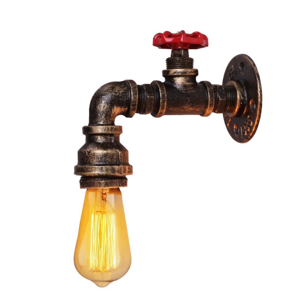 Sanyi Iron Water Pipe Wall Lamp Vintage Aisle Wall Lights Loft Wall Lamps Coffee Light Wall Sconce Fixtures With E27 Edison Bulb
Sanyi Iron Water Pipe Wall Lamp Vintage Aisle Wall Lights Loft Wall Lamps Coffee Light Wall Sconce Fixtures With E27 Edison Bulb