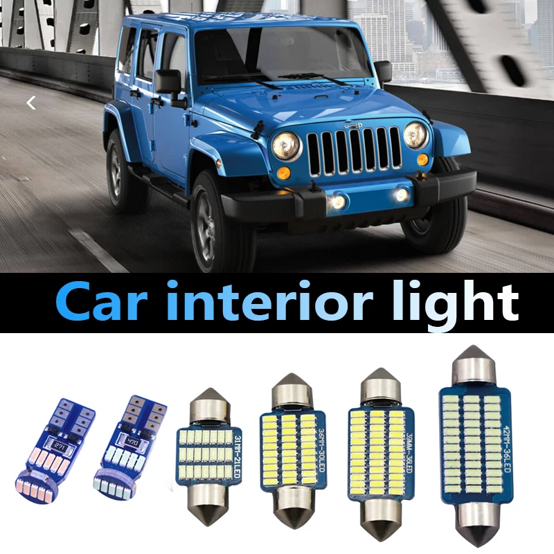 Jk 2008 2017 светодиодный jeep Wrangler светодиодное освещение для салона автомобиля
