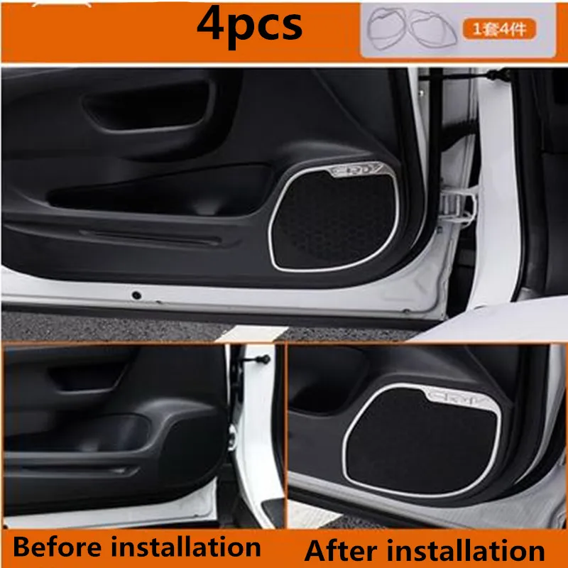 4pcs Car auto accessories inner door audio speaker cover decoration trim for honda crv cr-v 2012-2016 | Автомобили и мотоциклы