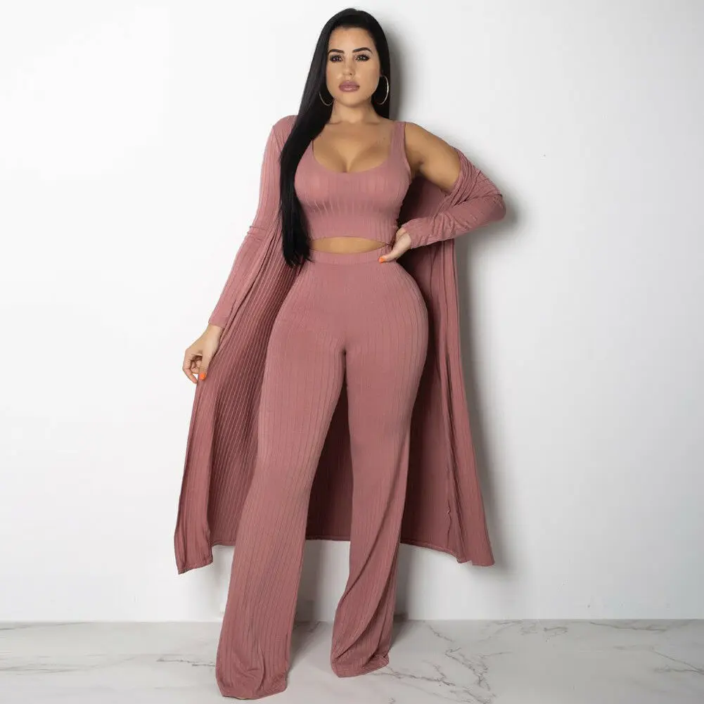 3Pcs Women 3 Colors Solid Pink Casual Long Sleeve Autumn Tracksuit Long Sleeve Cloak+Crop Top+Pants Sets Sportwear Casual Suit
3Pcs Women 3 Colors Solid Pink Casual Long Sleeve Autumn Tracksuit Long Sleeve Cloak+Crop Top+Pants Sets Sportwear Casual Suit