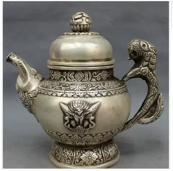 decoration copper silver factory outlets 8" Tibet Silver Buddhist Redpoll Buddha Statue Auspicious Flower Teapot Wine Pot
decoration copper silver factory outlets 8" Tibet Silver Buddhist Redpoll Buddha Statue Auspicious Flower Teapot Wine Pot