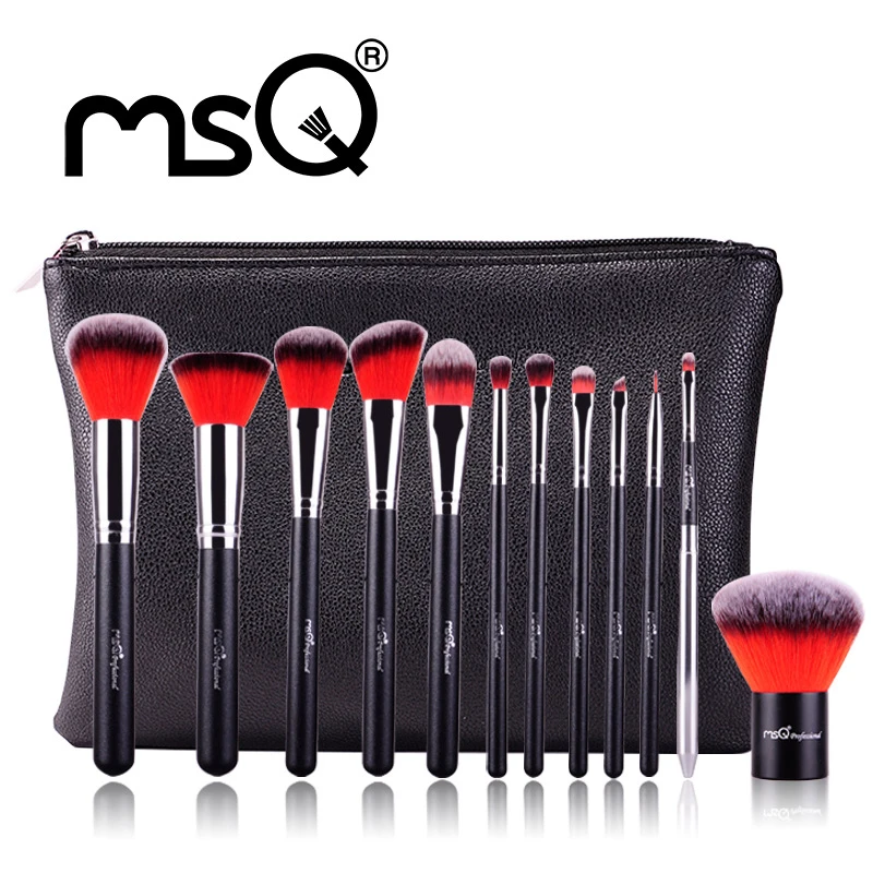 Profession Makeup Brushes Set 12Pcs make up Tool Cosmetic Foundation eyeshadow powder Blush Leather Case - MSQ
Profession Makeup Brushes Set 12Pcs make up Tool Cosmetic Foundation eyeshadow powder Blush Leather Case - MSQ