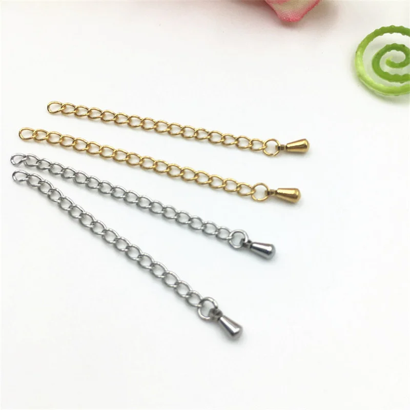 50pcs 5cm 316L Stainless Steel Extension End Chain Bracelet Extension Tail Chain Necklace Extender Chains for DIY Jewelry Making
50pcs 5cm 316L Stainless Steel Extension End Chain Bracelet Extension Tail Chain Necklace Extender Chains for DIY Jewelry Making
