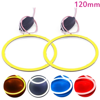2Pcs(1pair) Auto Halo Rings COB 120MM Angel Eye 12V 24V Headlight 93 SMD Car Angel Eyes Motorcycle 9-30V White Red Yellow Blue
2Pcs(1pair) Auto Halo Rings COB 120MM Angel Eye 12V 24V Headlight 93 SMD Car Angel Eyes Motorcycle 9-30V White Red Yellow Blue