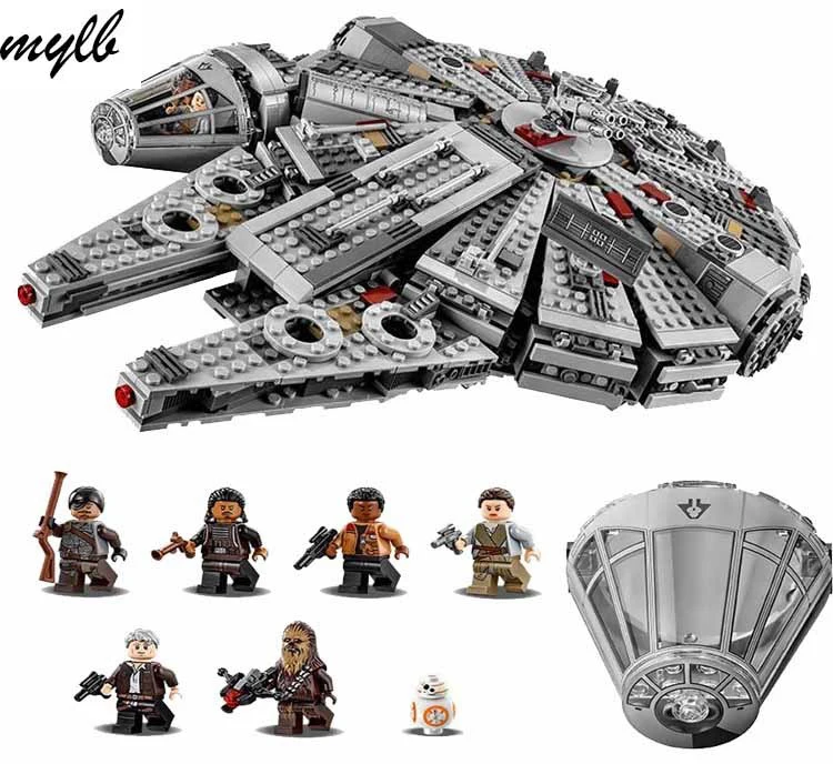 mylb Star Wars Millennium Falcon Outer Space Space Ship Building Blocks Model Toys Christmas Gift for Children Compatible
mylb Star Wars Millennium Falcon Outer Space Space Ship Building Blocks Model Toys Christmas Gift for Children Compatible