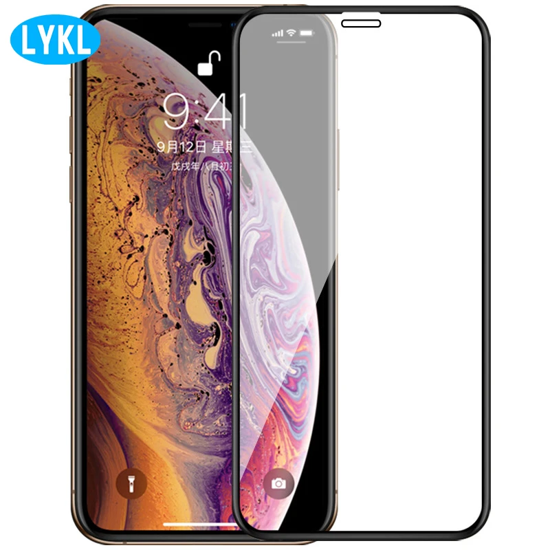 

LYKL Tempered Glass Cover for iPhone XS Max XR X Explosion-proof Film Screen Protector for iPhone 6s 7 8 Plus 5 5S 5C SE Glass