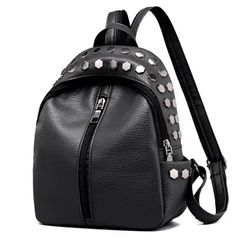 Women Bag Vintage Rivets Leather Backpack Satchel Travel School Rucksack plecak damski mochilas femininas estilosas zaino donna
Women Bag Vintage Rivets Leather Backpack Satchel Travel School Rucksack plecak damski mochilas femininas estilosas zaino donna
