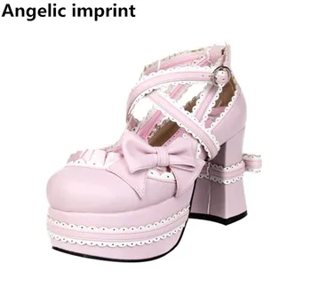 Angelic imprint woman mori girl lolita cosplay shoes lady super high heels pumps women princess dress party shoes lacework 9.5cm
Angelic imprint woman mori girl lolita cosplay shoes lady super high heels pumps women princess dress party shoes lacework 9.5cm