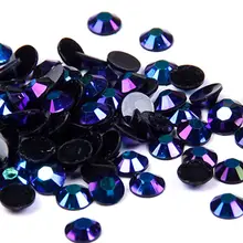 紫黒 Ab 樹脂ラインストーン 1000 個 2-5 ミリメートルラウンド売春以外の修正プログラム(China)