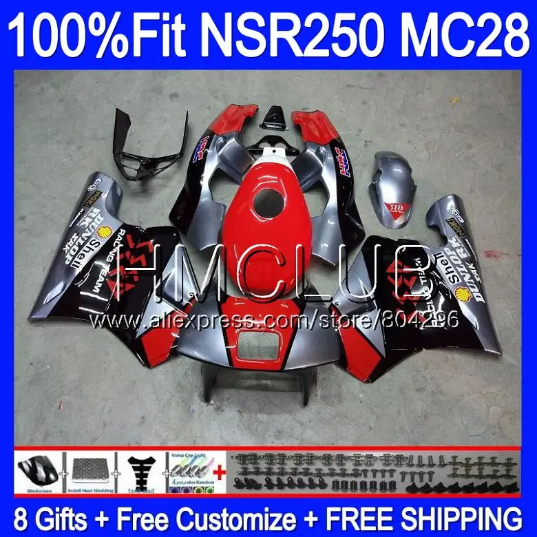Body For HONDA MC28 PGM4 NSR250R 94 95 96 97 98 99 96HM16 NSR250 R NSR 250R 1994 1995 1996 1997 1998 1999 Fairings Red silvery
Body For HONDA MC28 PGM4 NSR250R 94 95 96 97 98 99 96HM16 NSR250 R NSR 250R 1994 1995 1996 1997 1998 1999 Fairings Red silvery