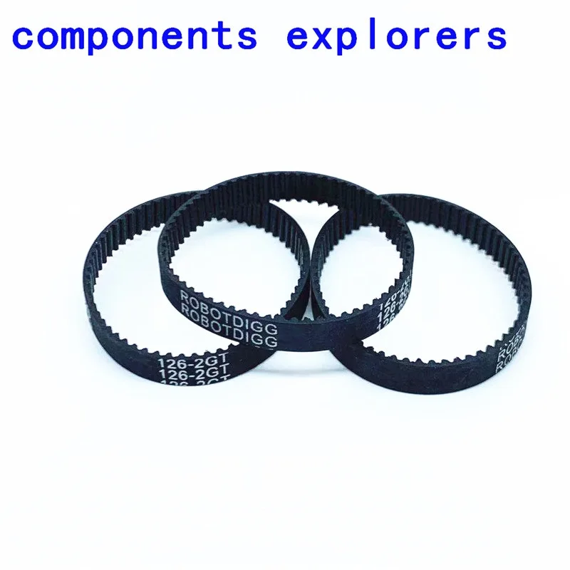 

2GT Timing Belt, 96 98 100 102 110 112 120 122 124 126 128mm length,6mm width,GT2 Closed Loop Rubber,Arbitrary Cutting