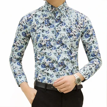 HCXY 2018 new spring flower shirts for men casual designer large size fashion men floral shirts camisas masculinas social
HCXY 2018 new spring flower shirts for men casual designer large size fashion men floral shirts camisas masculinas social