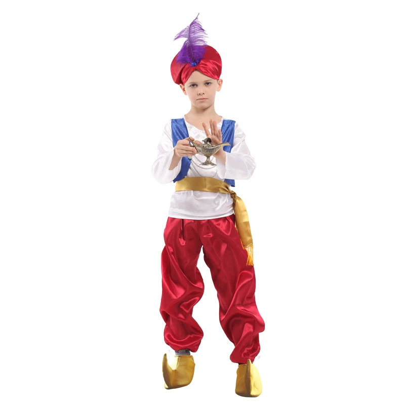 Детские костюмы aladdin для Хэллоуина костюм Aladdin Lamp genie Адама принца фантазии