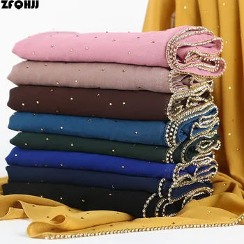 ZFQHJJ 10pcs / lot Women Sparkling Glitter Rhinestone Bubble Chiffon Hijab Scarf Long Muslim Turban Head Wrap Hijabs Scarves
ZFQHJJ 10pcs / lot Women Sparkling Glitter Rhinestone Bubble Chiffon Hijab Scarf Long Muslim Turban Head Wrap Hijabs Scarves