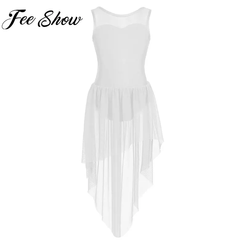 Feeshow Girls Sleeveless Splice Asymmetric Tulle Ballet Dance Leotard Dress Kids Lyrical Modern Dance Practice Costumes
Feeshow Girls Sleeveless Splice Asymmetric Tulle Ballet Dance Leotard Dress Kids Lyrical Modern Dance Practice Costumes