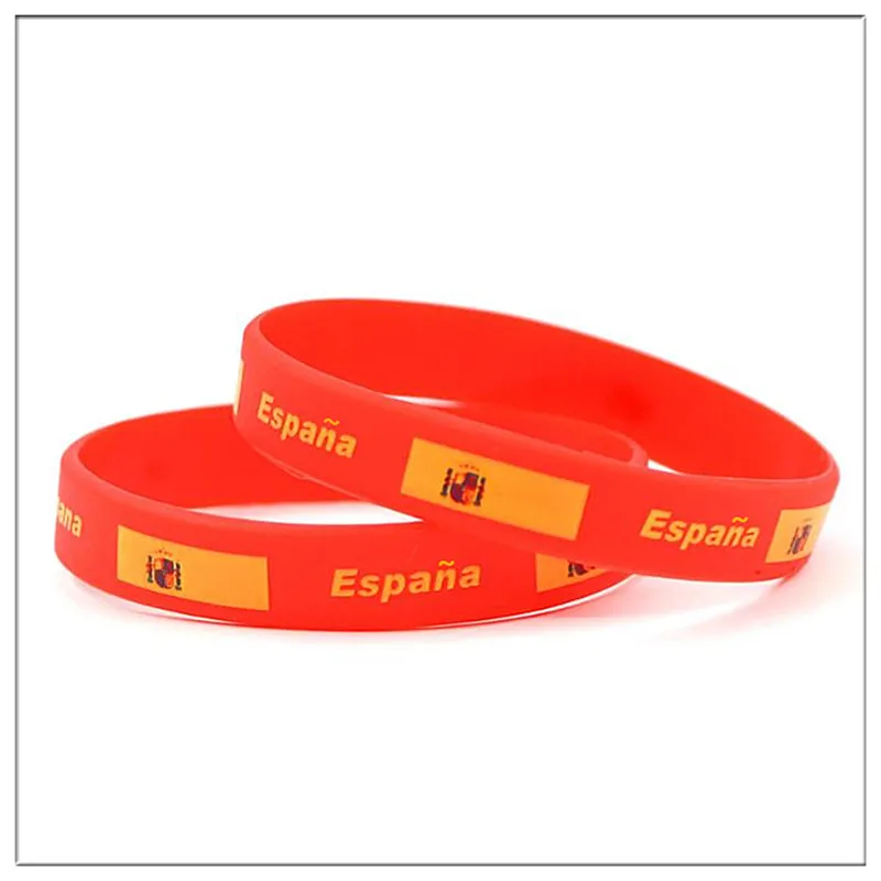 2pcs Spain Flag Silicone Bracelet Country Sport Wristband Wrist Band Men Women Rubber Bangle Espana Bandera Pulsera Brazalete
2pcs Spain Flag Silicone Bracelet Country Sport Wristband Wrist Band Men Women Rubber Bangle Espana Bandera Pulsera Brazalete
