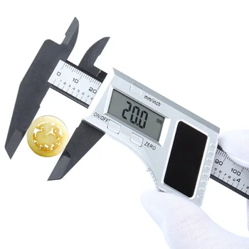 Digital Vernier Calipers 0-150mm 6inch Solar Electronic Carbon Fiber Gauge height measuring instruments micrometer
Digital Vernier Calipers 0-150mm 6inch Solar Electronic Carbon Fiber Gauge height measuring instruments micrometer