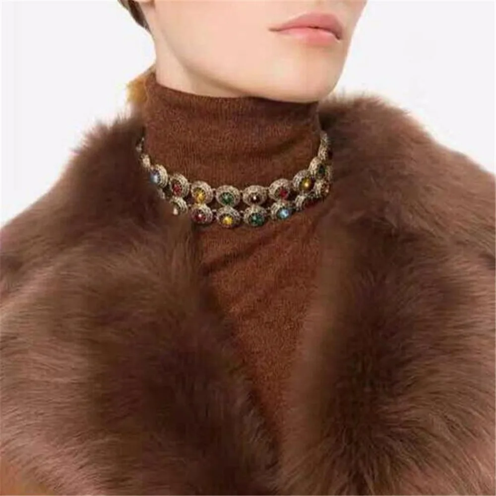 JOUVAL Choker Necklace 2017 Big Women Metal Chokers Statement Necklace Crystal Maxi Vintage Chocker Bohemian Jewelry N1962
JOUVAL Choker Necklace 2017 Big Women Metal Chokers Statement Necklace Crystal Maxi Vintage Chocker Bohemian Jewelry N1962