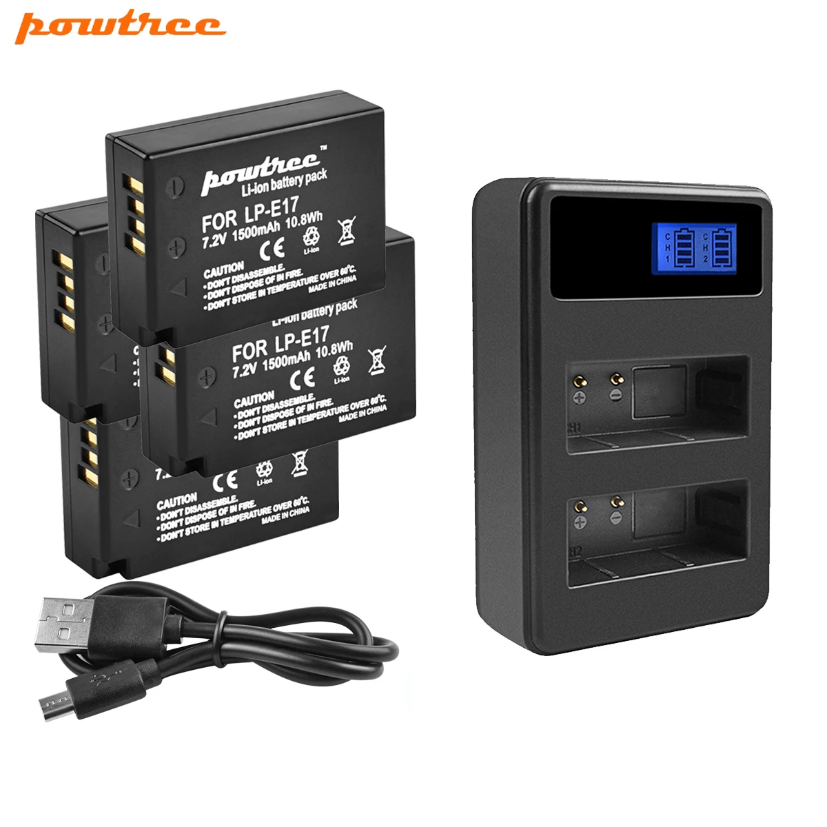 Powtree 1500mAh LPE17 LP E17 LP-E17 Battery &LCD Dual Charger for Canon EOS 200D M3 M6 750D 760D T6i T6s 800D 8000D Kiss X8i L10
Powtree 1500mAh LPE17 LP E17 LP-E17 Battery &LCD Dual Charger for Canon EOS 200D M3 M6 750D 760D T6i T6s 800D 8000D Kiss X8i L10