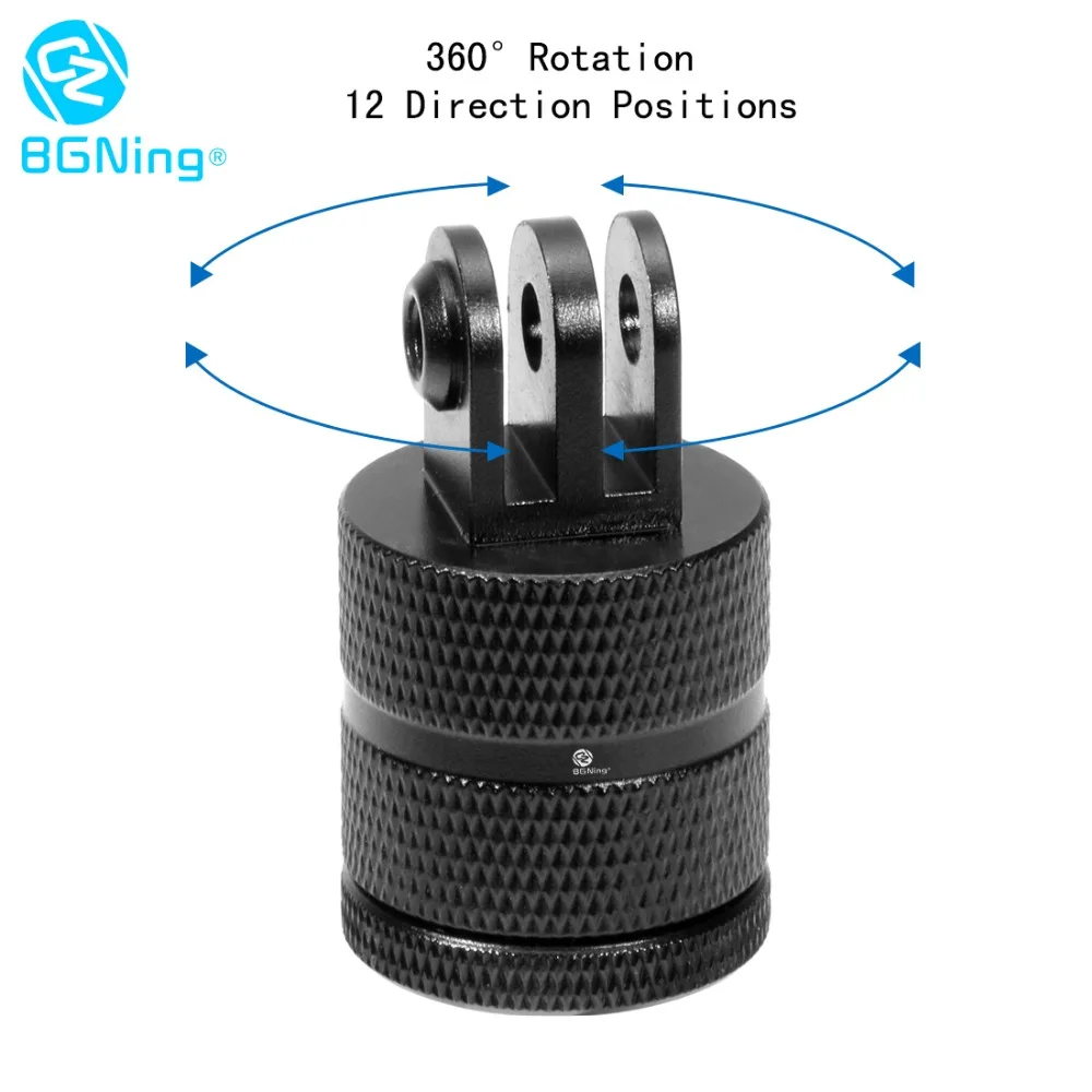 CNC 360Degree Rotatable Tripod Connector 1/4 Base Mount Adapter for GoPro Hero 3+ 4 5 Session 6 7 Yi Sjcam Sports Action Camera
CNC 360Degree Rotatable Tripod Connector 1/4 Base Mount Adapter for GoPro Hero 3+ 4 5 Session 6 7 Yi Sjcam Sports Action Camera