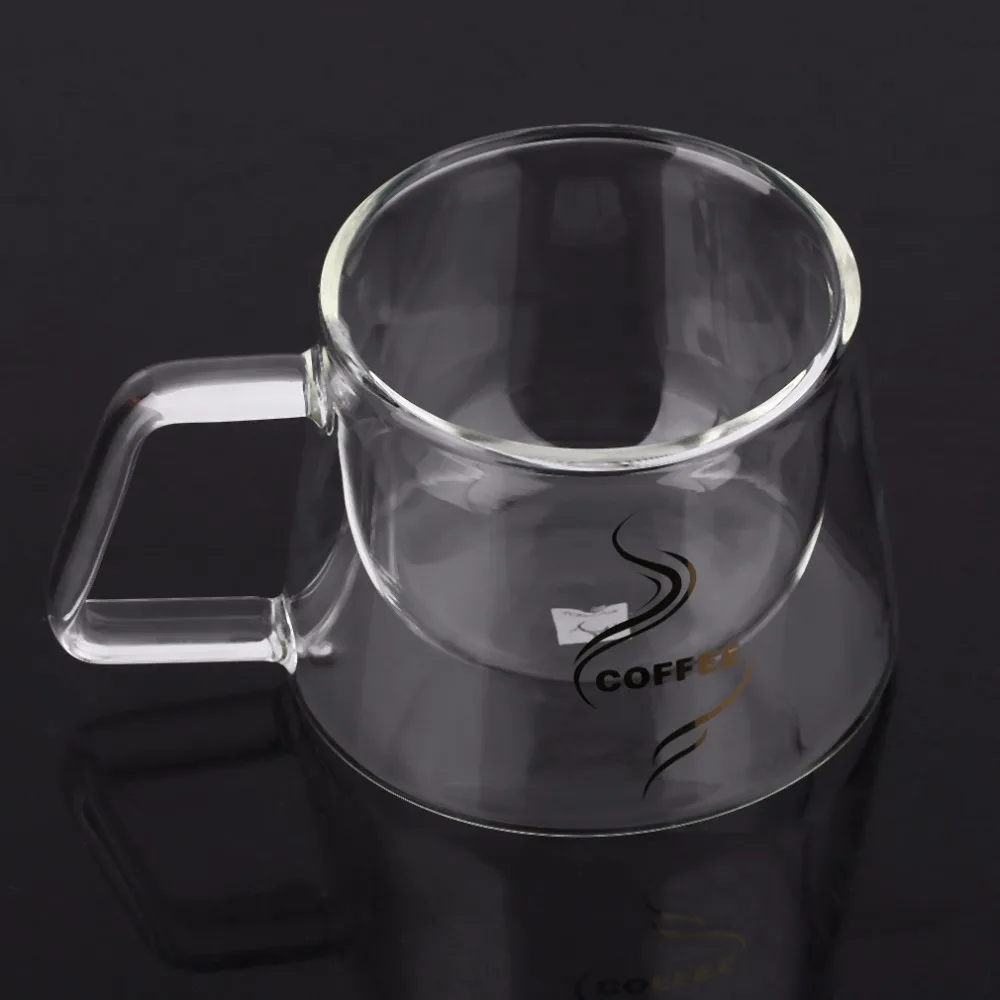 Double Layer Glass Coffee Mug Cup Borosilicate Glass Water Bottle Chinese Tea Fashion Design Heat Resistant Handle Cup 200ML
Double Layer Glass Coffee Mug Cup Borosilicate Glass Water Bottle Chinese Tea Fashion Design Heat Resistant Handle Cup 200ML