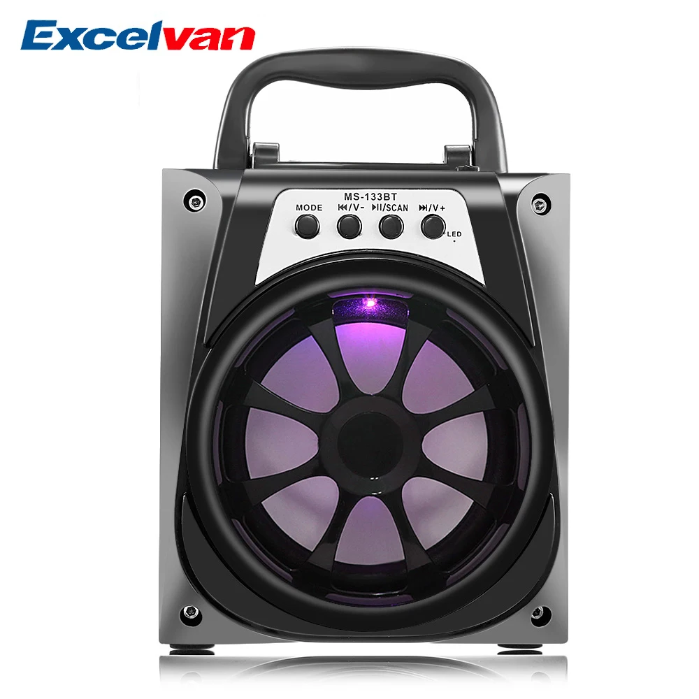 Excelvan MS-113BT Wireless Bluetooth Speaker Portable 8W High Power Output Multimedia FM Radio with LED Lights For Dancing Party
Excelvan MS-113BT Wireless Bluetooth Speaker Portable 8W High Power Output Multimedia FM Radio with LED Lights For Dancing Party